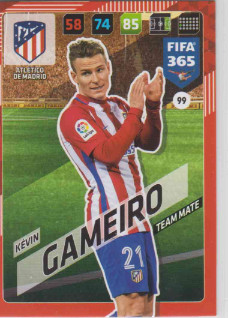 Adrenalyn FIFA 365 2018 099 Kévin Gameiro, Atlético de Madrid