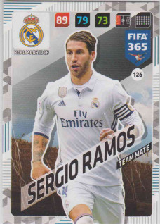 Adrenalyn FIFA 365 2018 126 Sergio Ramos, Real Madrid CF