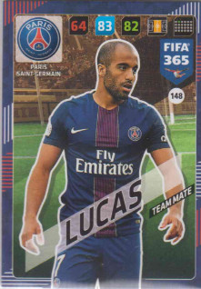 Adrenalyn FIFA 365 2018 148 Lucas, Paris Saint-Germain