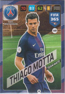 Adrenalyn FIFA 365 2018 149 Thiago Motta, Paris Saint-Germain