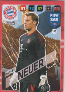 Adrenalyn FIFA 365 2018 160 Manuel Neuer, FC Bayern München