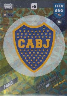 Adrenalyn FIFA 365 2018 010 Club Badge Boca Juniors, Boca Juniors