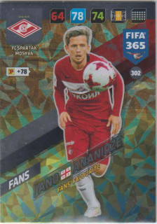 Adrenalyn FIFA 365 2018 302 Jano Ananidze, FC Spartak Moskva