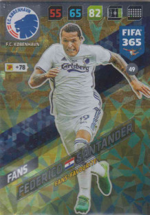 Adrenalyn FIFA 365 2018 049 Federico Santander, FC København