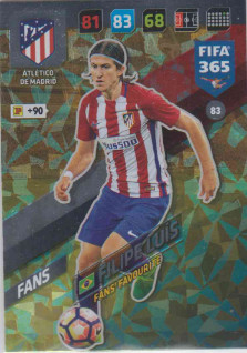 Adrenalyn FIFA 365 2018 083 Filipe Luís, Atlético de Madrid