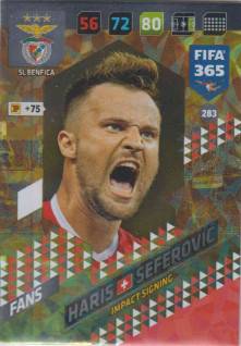 Adrenalyn FIFA 365 2018 283 Haris Seferovic, SL Benfica