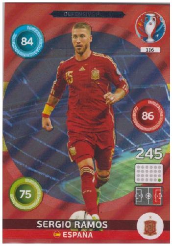Adrenalyn Euro 2016 #116, Sergio Ramos