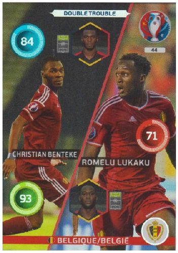 Adrenalyn Euro 2016 #044, Romelu Lukaku / Christian Benteke
