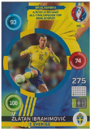 Adrenalyn Euro 2016 #SV6, Zlatan Ibrahimovic