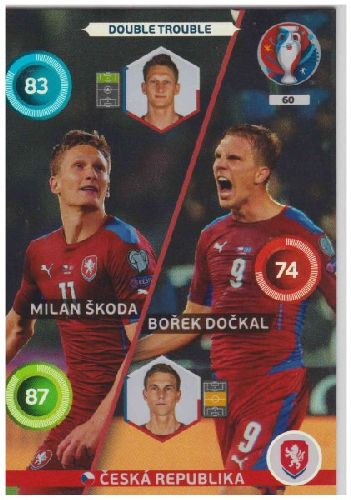 Adrenalyn Euro 2016 #060, Borek Dockal / Milan Skoda