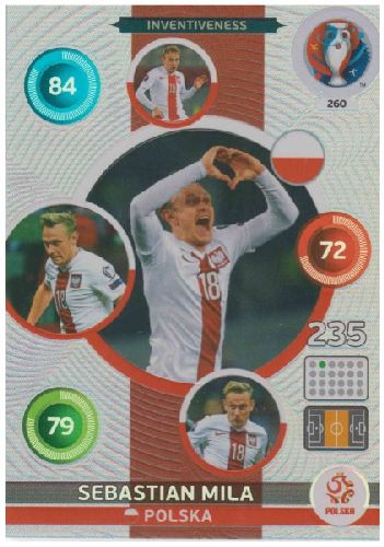 Adrenalyn Euro 2016 #260, Sebastian Mila