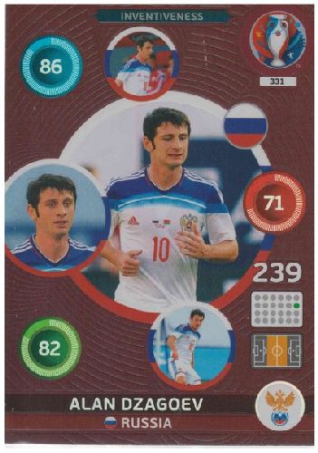 Adrenalyn Euro 2016 #331, Alan Dzagoev