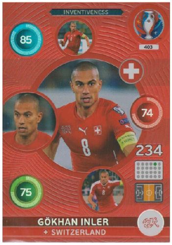 Adrenalyn Euro 2016 #403, Gökhan Inler