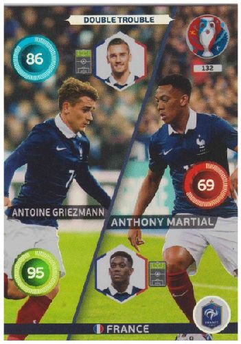 Adrenalyn Euro 2016 #132, Antoine Griezmann / Anthony Martial