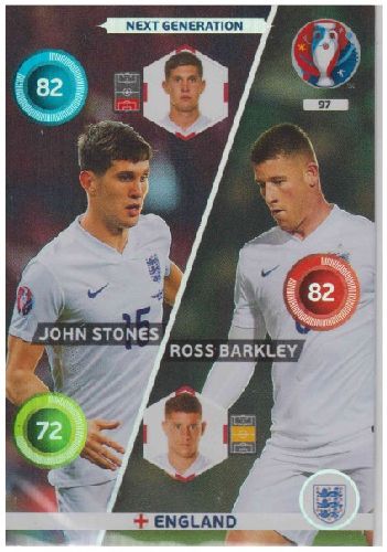 Adrenalyn Euro 2016 #097, John Stones / Ross Barkley