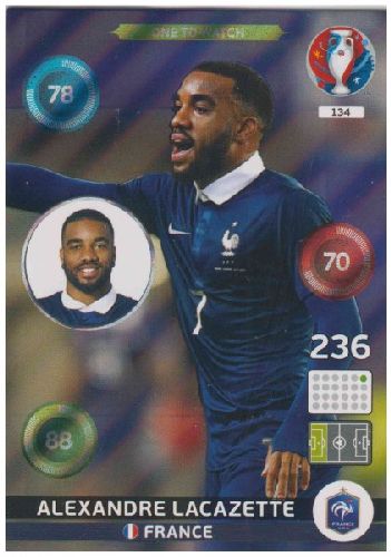 Adrenalyn Euro 2016 #134, Alexandre Lacazette