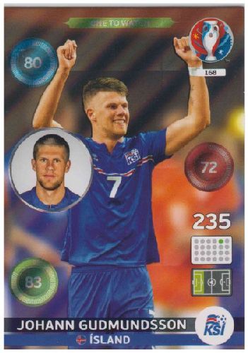 Adrenalyn Euro 2016 #168, Johann Gudmundsson