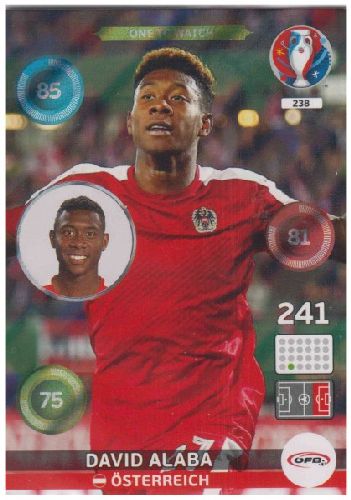 Adrenalyn Euro 2016 #238, David Alaba