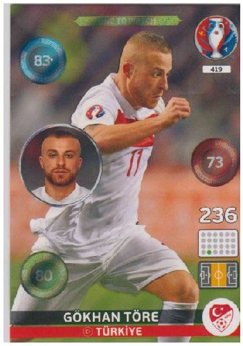 Adrenalyn Euro 2016 #419, Gökhan Töre