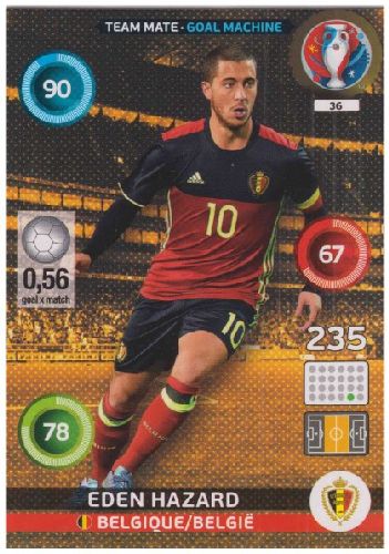 Adrenalyn Euro 2016 #036, Eden Hazard