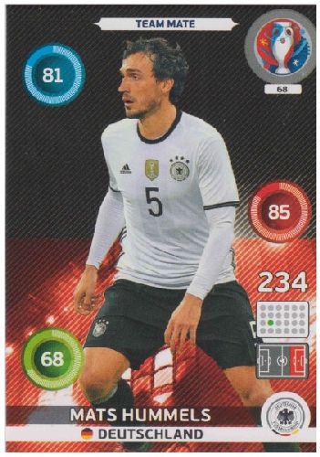 Adrenalyn Euro 2016 #068, Mats Hummels