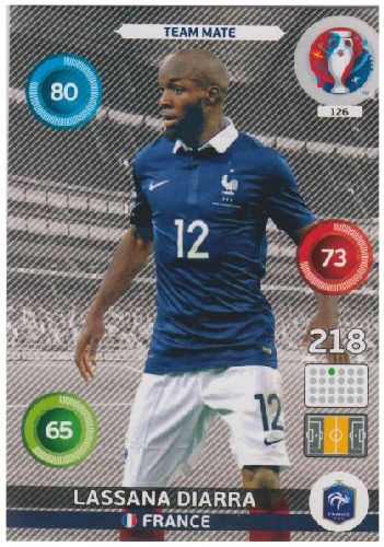 Adrenalyn Euro 2016 #126, Lassana Diarra