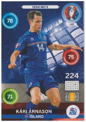 Adrenalyn Euro 2016 #159, Kari Arnason