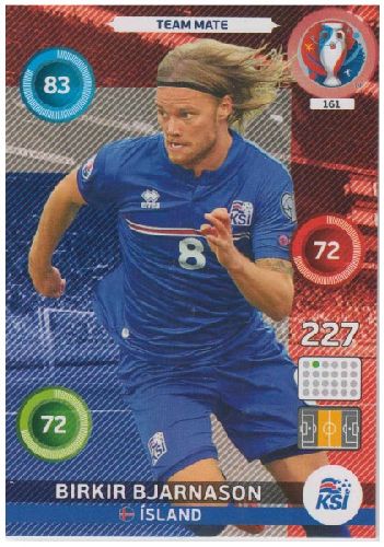 Adrenalyn Euro 2016 #161, Birkir Bjarnason