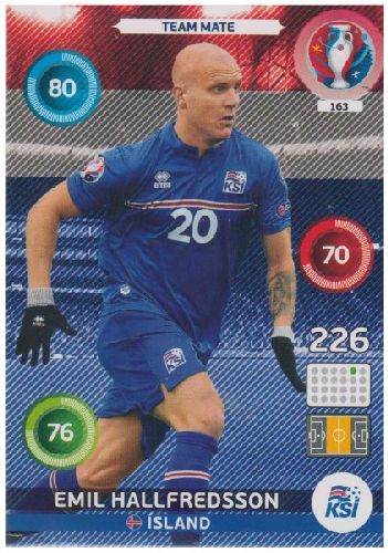 Adrenalyn Euro 2016 #163, Emil Hallfredsson
