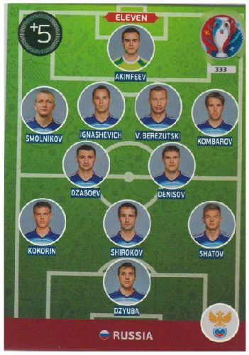 Adrenalyn Euro 2016 #333, Russia