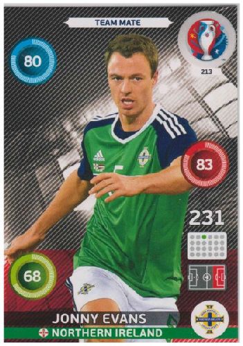 Adrenalyn Euro 2016 #213, Jonny Evans