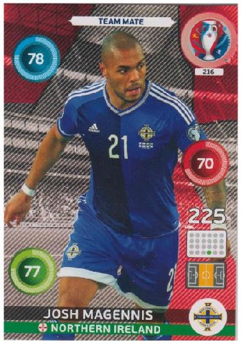 Adrenalyn Euro 2016 #216, Josh Magennis