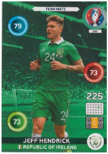 Adrenalyn Euro 2016 #287, Jeff Hendrick