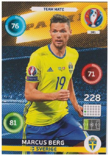 Adrenalyn Euro 2016 #381, Marcus Berg Markus Berg