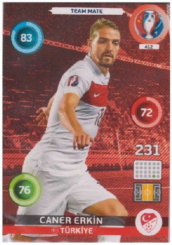Adrenalyn Euro 2016 #412, Caner Erkin