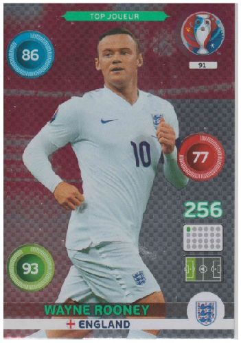 Adrenalyn Euro 2016 #091, Wayne Rooney