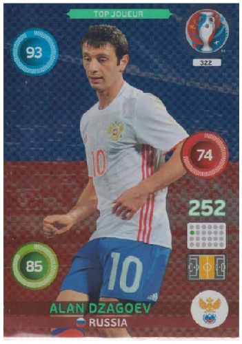 Adrenalyn Euro 2016 #322, Alan Dzagoev