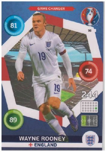 Adrenalyn Euro 2016 #098, Wayne Rooney