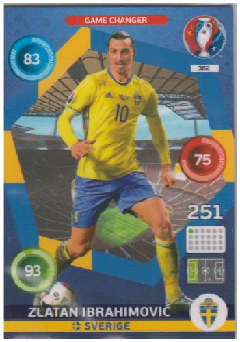 Adrenalyn Euro 2016 #382, Zlatan Ibrahimovic