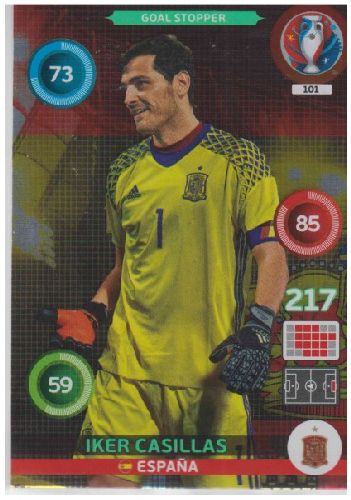 Adrenalyn Euro 2016 #101, Iker Casillas