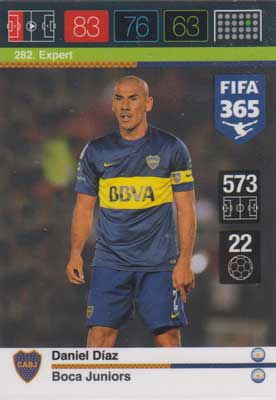 Adrenalyn FIFA 365 #282 Daniel Diaz