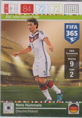 Adrenalyn FIFA 365 #322 Mats Hummels