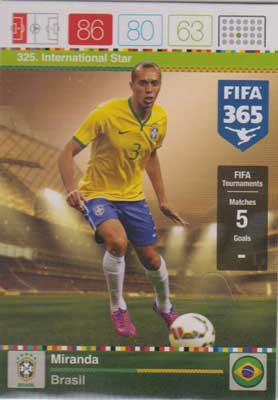 Adrenalyn FIFA 365 #325 Miranda