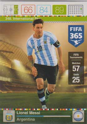 Adrenalyn FIFA 365 #348 Lionel Messi