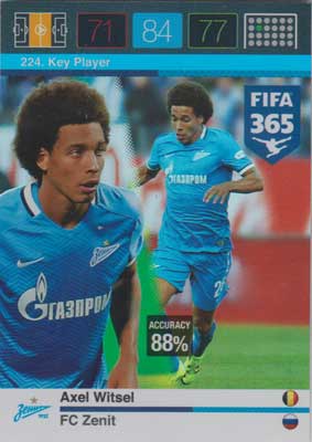 Adrenalyn FIFA 365 #224 Axel Witsel