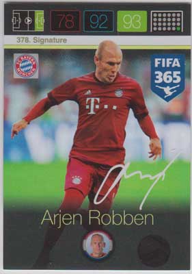 Adrenalyn FIFA 365 #378 Arjen Robben