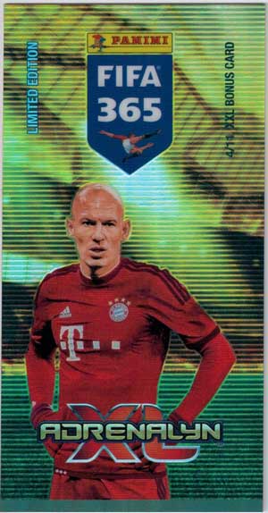 Adrenalyn FIFA 365 #04 Arjen Robben Tall Boys