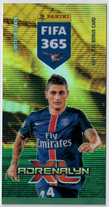 Adrenalyn FIFA 365 #10 Marco Verratti Tall Boys