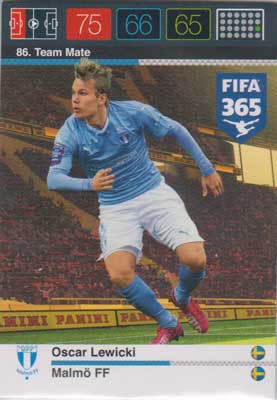 Adrenalyn FIFA 365 #086 Oscar Lewicki