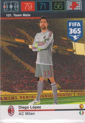 Adrenalyn FIFA 365 #101 Diego Lopez